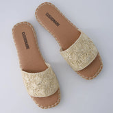 Bolero Woven Slide Sandals
