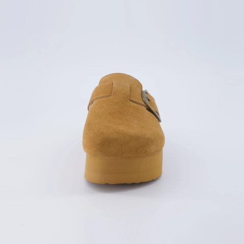 Granola Suede Platform Clog