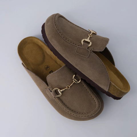 Cliff Suede Clog Mules