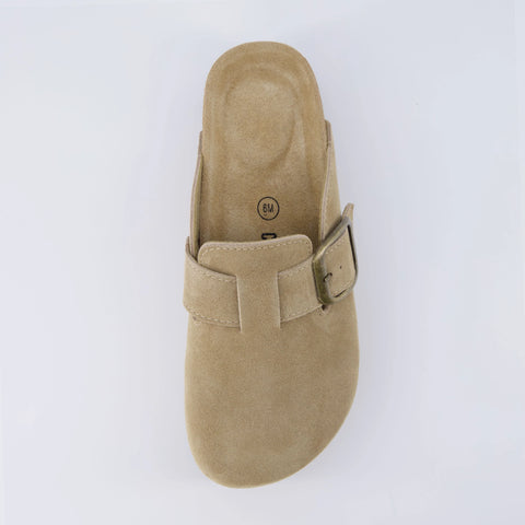 Granola Suede Platform Clog