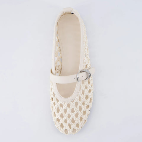 Wendy Woven Mary Jane Flats