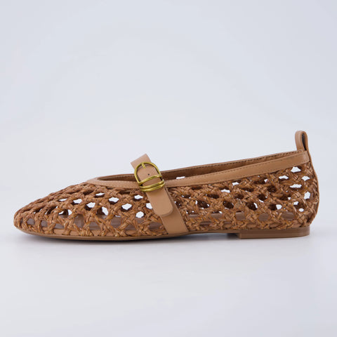 Wendy Woven Mary Jane Flats
