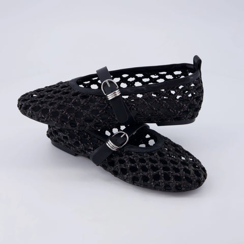 Wendy Woven Mary Jane Flats