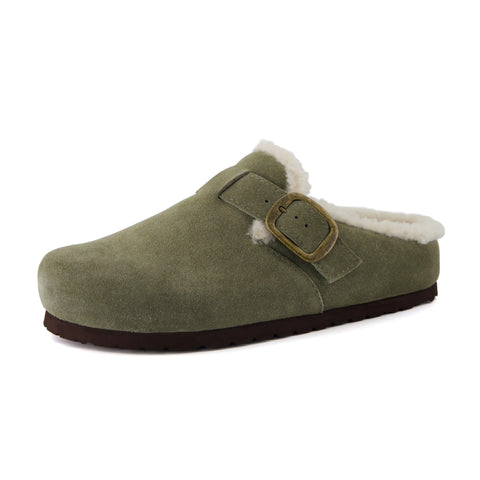 Haven Cozy Leather Clogs