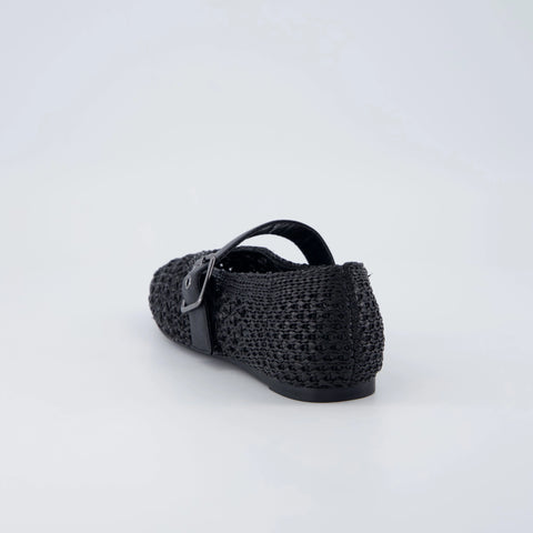 Gabby Woven Mary Jane Flats