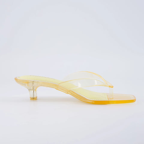 Riot Jelly Thong Kitten Heels
