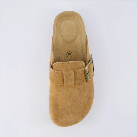 Granola Suede Platform Clog