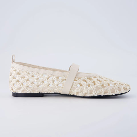 Wendy Woven Mary Jane Flats