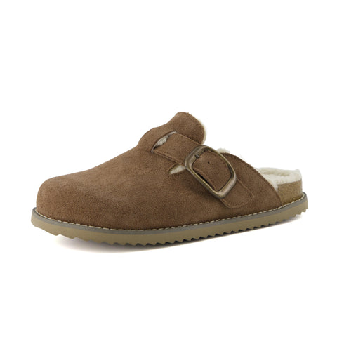 Blain Fur Genuine Suede Clogs