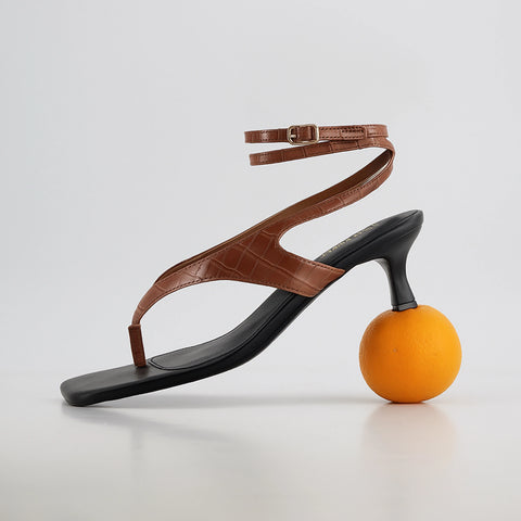 Martini Strappy Kitten Heel Sandal