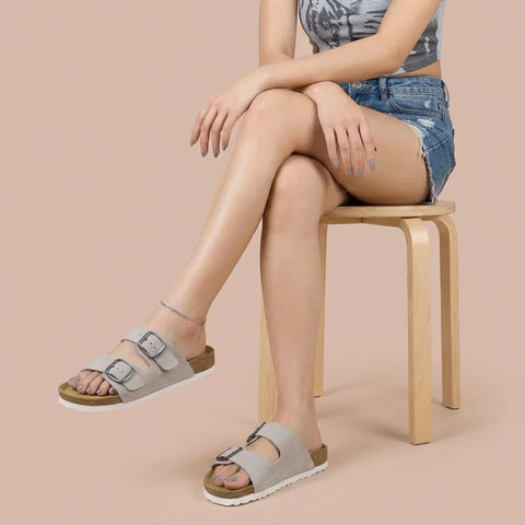 Logo Leather Sandal