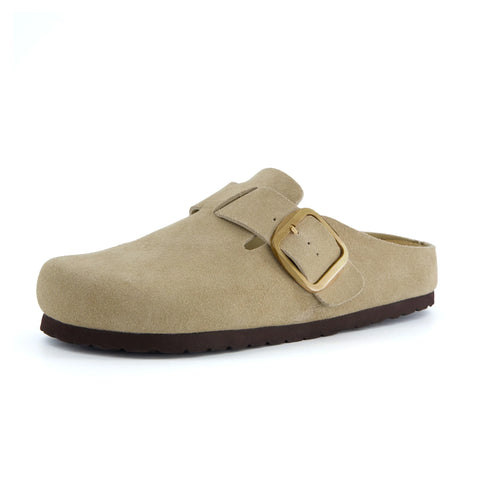 Rusty Leather Clogs