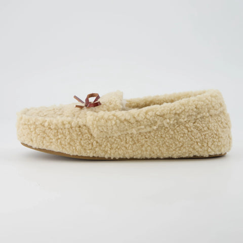 Star Sherpa Moccasin Slippers