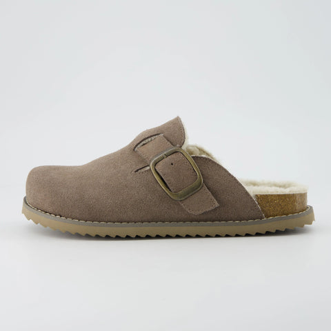 Blain Fur Genuine Suede Clogs