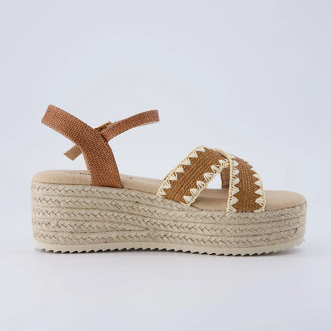 Ola Raffia Platform Sandals
