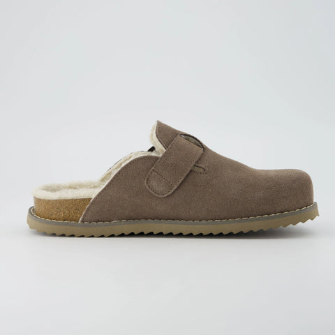 Blain Fur Genuine Suede Clogs