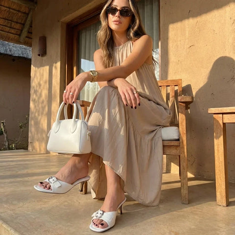 Belle Kitten Heel Sandals