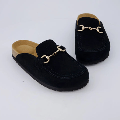 Cliff Suede Clog Mules