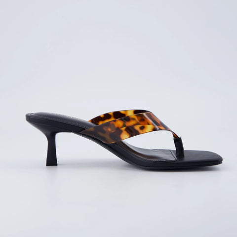 Mezzo Clear Strap Kitten Heels