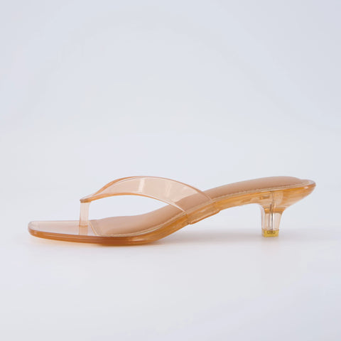 Riot Jelly Thong Kitten Heels