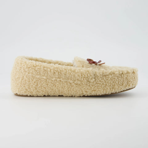Star Sherpa Moccasin Slippers