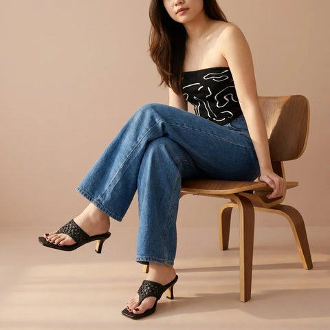 Sprite Flared Kitten Heels