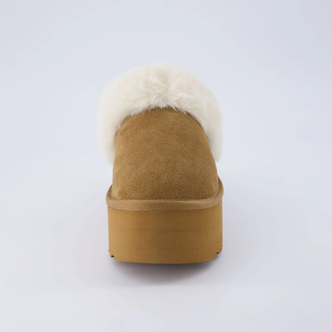 Husky Suede Cozy Platform Mule